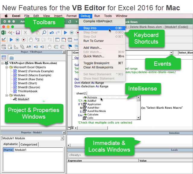 create a macro in excel 2008 for mac